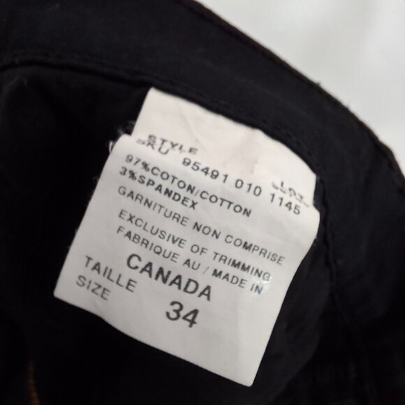 Chateauworks Flare Low Rise Womens Trousers Jeans Style Deep Black Size 34 (Size - Picture 13 of 16